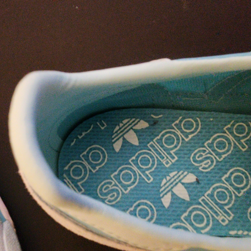 Adidas Women's Light Blue and White Sneakers - Picture 7 of 14